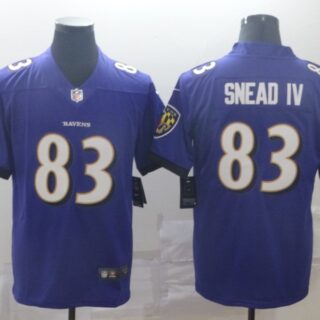 Nike Ravens 83 Willie Snead IV Purple Vapor Untouchable Limited Jersey