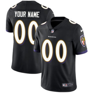 Nike Ravens Black Men's Customized Vapor Untouchable Player Limited Jersey