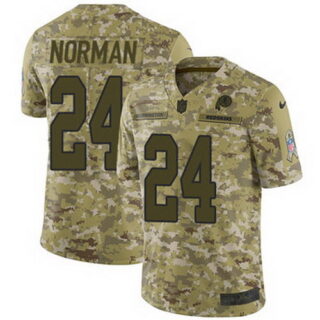 Nike Redskins #24 Josh Norman Camo Youth Stitched NFL Limited 2018 Salute to Service Jersey