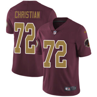 Nike Redskins #72 Geron Christian Burgundy Red Alternate Men's Stitched NFL Vapor Untouchable Limited Jersey