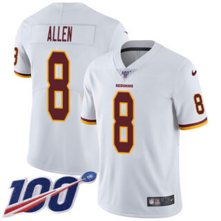 Nike Redskins #8 Kyle Allen White Men's Stitched NFL 100th Season Vapor Untouchable Limited Jersey