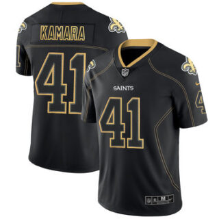 Nike Saints 41 Alvin Kamara Black Shadow Legend Limited Jersey
