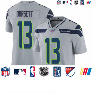 Nike Seahawks #13 Phillip Dorsett Grey Alternate Men's Stitched NFL 100th Season Vapor Untouchable Limited Jersey