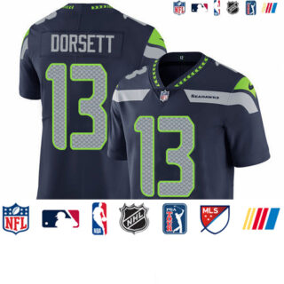 Nike Seahawks #13 Phillip Dorsett Steel Blue Team Color Men's Stitched NFL Vapor Untouchable Limited Jersey