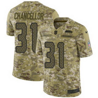 Nike Seahawks #31 Kam Chancellor Camo Youth Stitched NFL Limited 2018 Salute to Service Jersey