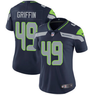 Nike Seahawks #49 Shaquem Griffin Steel Blue Team Color Women's Stitched NFL Vapor Untouchable Limited Jersey