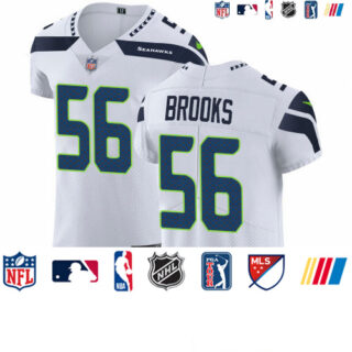 Nike Seahawks #56 Jordyn Brooks White Men's Stitched NFL New Elite Jersey