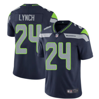 Nike Seahawks 24 Marshawn Lynch Navy Vapor Untouchable Limited Jersey