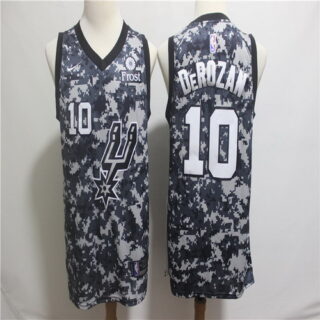 Nike Spurs 10 DeMar DeRozan Camo 2018-19 City Edition Nike Swingman Jersey