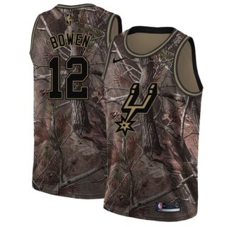 Nike Spurs #12 Bruce Bowen Camo NBA Swingman Realtree Collection Jersey