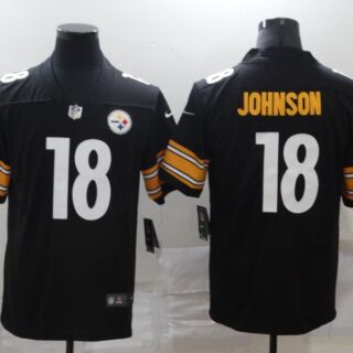 Nike Steelers 18 Diontae Johnson Black Vapor Untouchable Limited Jersey