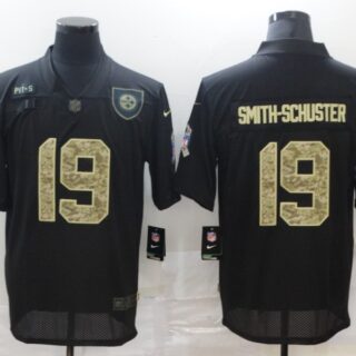 Nike Steelers 19 JuJu Smith Schuster Black Camo 2020 Salute To Service Limited Jersey