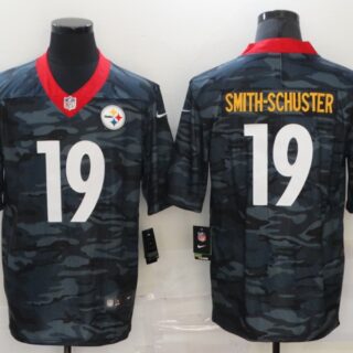 Nike Steelers 19 JuJu Smith Schuster Black Camo Limited Jersey