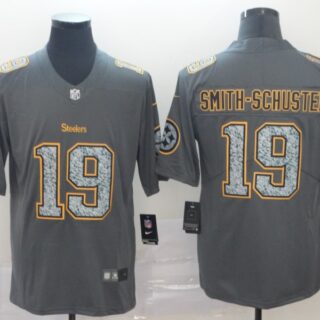 Nike Steelers 19 JuJu Smith Schuster Gray Camo Vapor Untouchable Limited Jersey