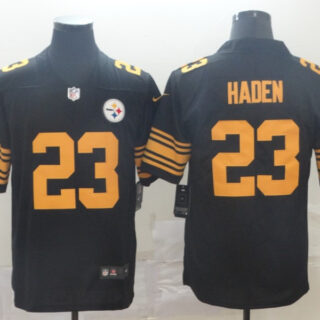 Nike Steelers 23 Joe Haden Black Color Rush Limited Jersey