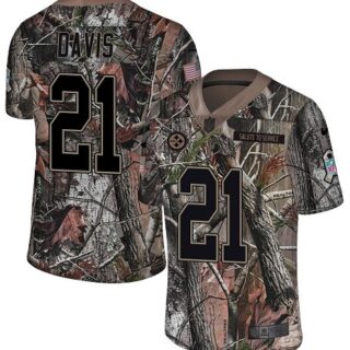 Nike Steelers #21 Sean Davis Camo Men's Stitched NFL Limited Rush Realtree Jersey