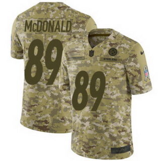 Nike Steelers #89 Vance McDonald Camo Stitched NFL Limited 2018 Salute to Service Jersey