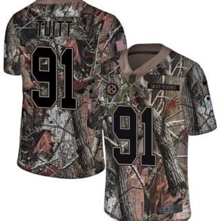 Nike Steelers #91 Stephon Tuitt Camo Men's Stitched NFL Limited Rush Realtree Jersey