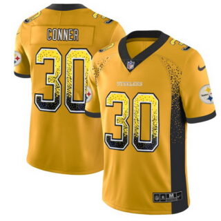 Nike Steelers 30 James Conner Gold Drift Fashion Limited Jersey