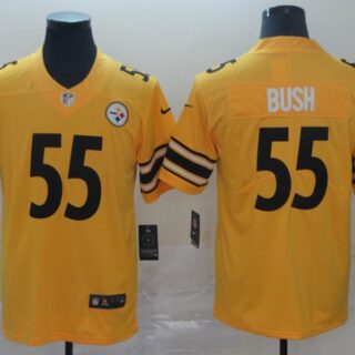 Nike Steelers 55 Devin Bush Gold Inverted Legend Limited Jersey