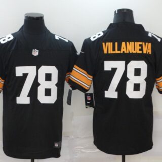 Nike Steelers 78 Alejandro Villanueva Black Alternate Vapor Untouchable Limited Jersey