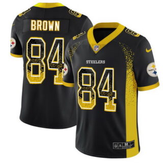 Nike Steelers 84 Antonio Brown Black Drift Fashion Limited Jersey