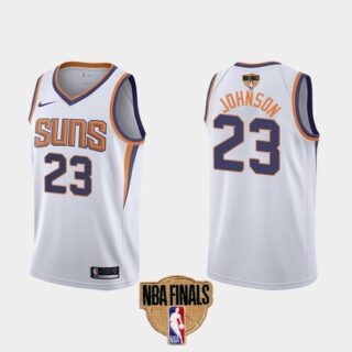 Nike Suns #23 Cameron Johnson Men's 2021 NBA Finals Bound Swingman Association Edition Jersey White