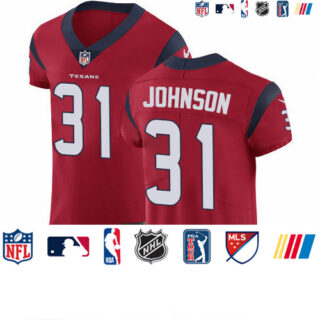 Nike Texans #31 David Johnson Red Alternate Men's Stitched NFL New Elite Jersey