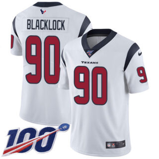 Nike Texans #90 Ross Blacklock White Men's Stitched NFL 100th Season Vapor Untouchable Limited Jersey