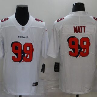 Nike Texans 99 J.J. Watt White Shadow Logo Limited Jersey