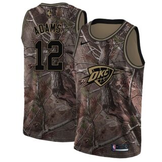 Nike Thunder #12 Steven Adams Camo NBA Swingman Realtree Collection Jersey