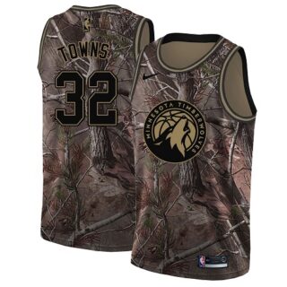 Nike Timberwolves #32 Karl-Anthony Towns Camo Women's NBA Swingman Realtree Collection Jersey