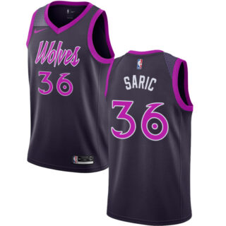 Nike Timberwolves #36 Dario Saric Purple NBA Swingman City Edition 2018 19 Jersey