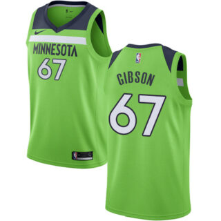 Nike Timberwolves #67 Taj Gibson Green NBA Swingman Statement Edition Jersey