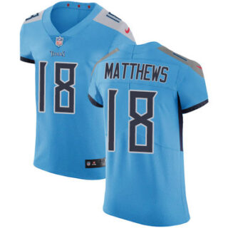 Nike Titans #18 Rishard Matthews Light Blue Team Color Men's Stitched NFL Vapor Untouchable Elite Jersey