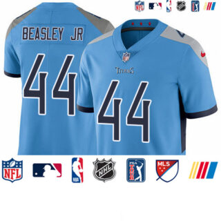 Nike Titans #44 Vic Beasley Jr Light Blue Alternate Men's Stitched NFL Vapor Untouchable Limited Jersey
