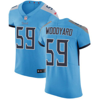 Nike Titans #59 Wesley Woodyard Light Blue Team Color Men's Stitched NFL Vapor Untouchable Elite Jersey
