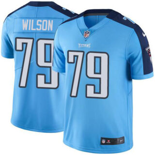 Nike Titans #79 Isaiah Wilson Light Blue Men's Stitched NFL Limited Rush Jersey