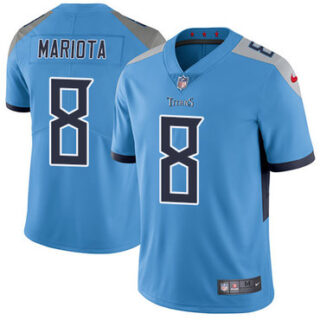 Nike Titans #8 Marcus Mariota Light Blue Team Color Men's Stitched NFL Vapor Untouchable Limited Jersey