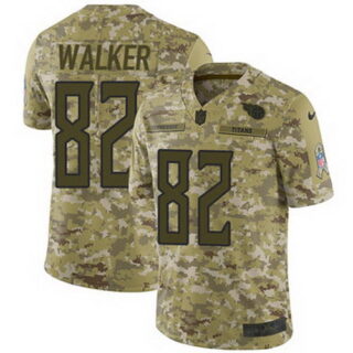 Nike Titans #82 Delanie Walker Camo Men's Stitched NFL Limited 2018 Salute To Service Jersey