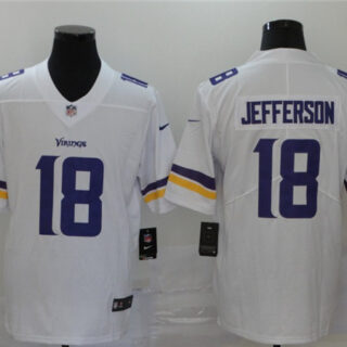 Nike Vikings 18 Justin Jefferson White 2020 NFL Draft Vapor Untouchable Limited Jersey