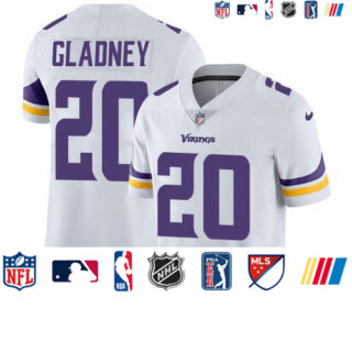Nike Vikings #20 Jeff Gladney White Men's Stitched NFL Vapor Untouchable Limited Jersey