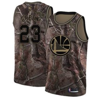 Nike Warriors #23 Draymond Green Camo NBA Swingman Realtree Collection Jersey