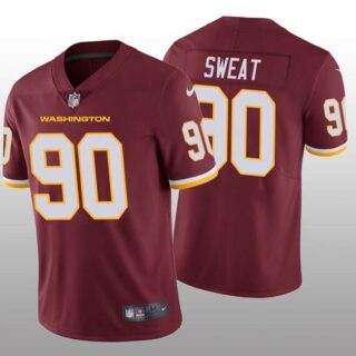Nike Washington Football Team 90 Montez Sweat Red Vapor Untouchable Limited Jersey
