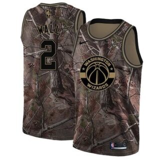 Nike Wizards #2 John Wall Camo Women's NBA Swingman Realtree Collection Jersey