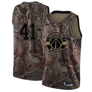 Nike Wizards #41 Wes Unseld Camo NBA Swingman Realtree Collection Jersey