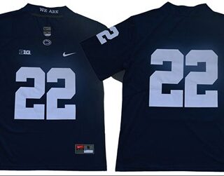 Nittany Lions #22 Navy Blue Limited Stitched College Jersey