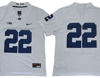 Nittany Lions #22 White Stitched College Jersey