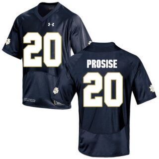 Notre Dame Fighting Irish 20 C.J. Prosise Navy College Football Jersey
