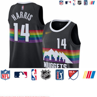 Nuggets #14 Gary Harris Black Basketball Swingman City Edition 2019 20 Jersey